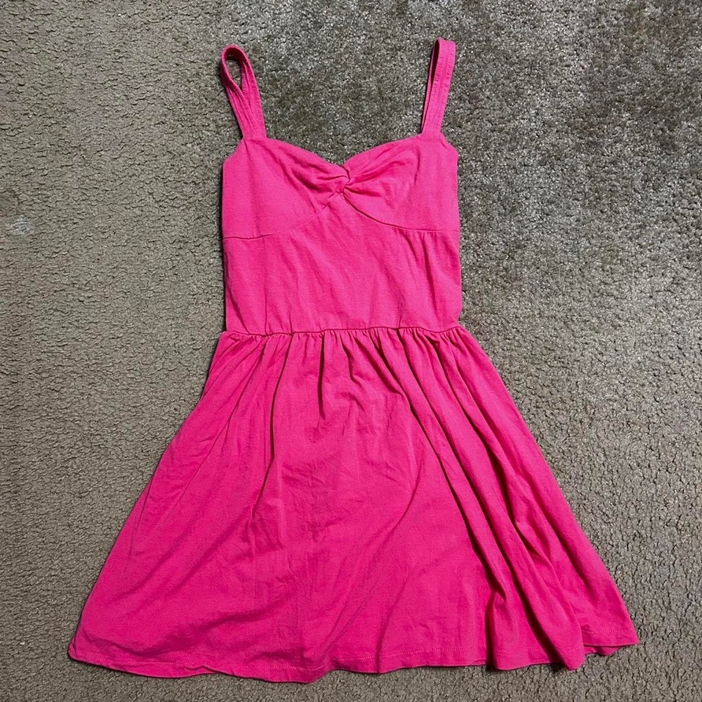 Aeropostale hot pink mini skater dress